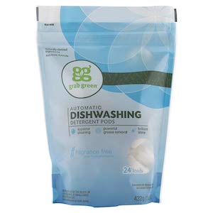 Grab Green Automatic Dishwashing Detergent Pods - Fragrance Free