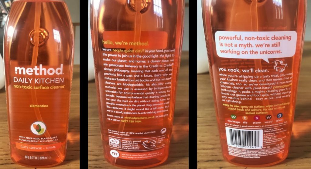 Review Method Clementine Kitchen Surface Cleaner Safe Household